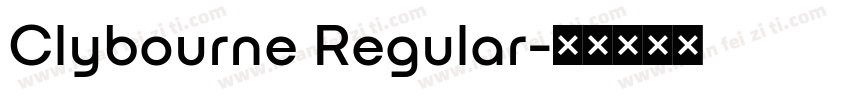 Clybourne Regular字体转换